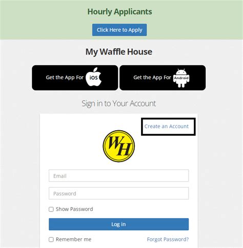 Steps to Access MyWaffleHouse Employee Login. First, you need to access the WaffleHouse employee login site at My.wafflehouse.com. On the homepage of the website, you will need to enter your email address and password in the field provided. After that, you need to verify the credentials entered and click on the "Login" button.. 