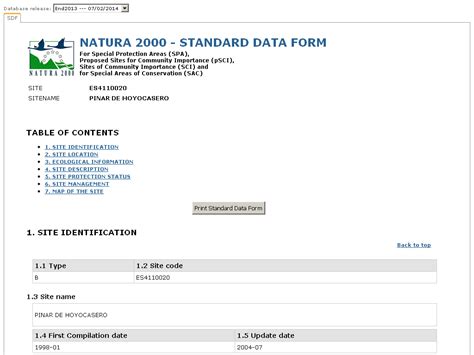 N2K IE0004159 dataforms - Europa