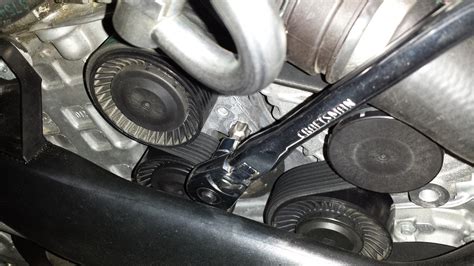 Belt diagram included. How to change a serpentine / accessory belt on a 2011 - 2014 Hyundai Sonata. Serpentine Belt Link: https://amzn.to/3BpZcM8 17 mm Tensi.... 