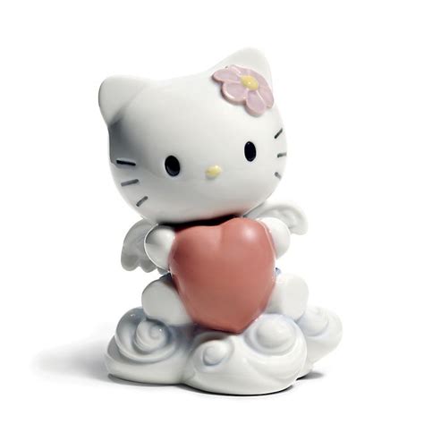 NAO From The Heart. Porcelain Hello Kitty Figure.