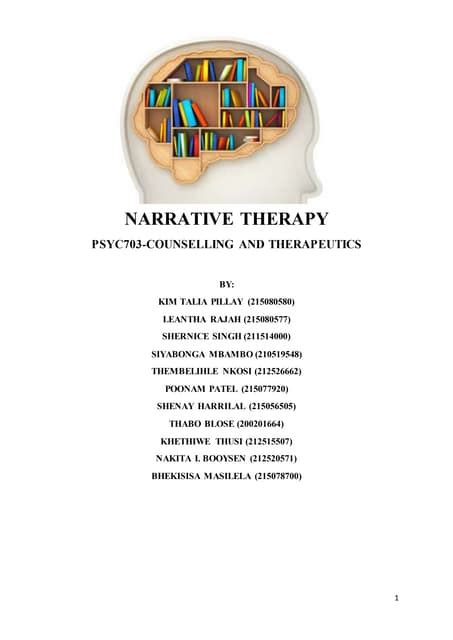 NARRATIVE THERAPY Edited by KIMFINAL