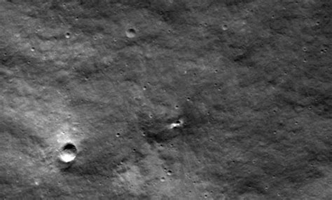 NASA orbiter spots likely crash crater from Russian craft