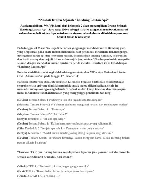 Naskah Drama Bandung Lautan Api - muktibox.com