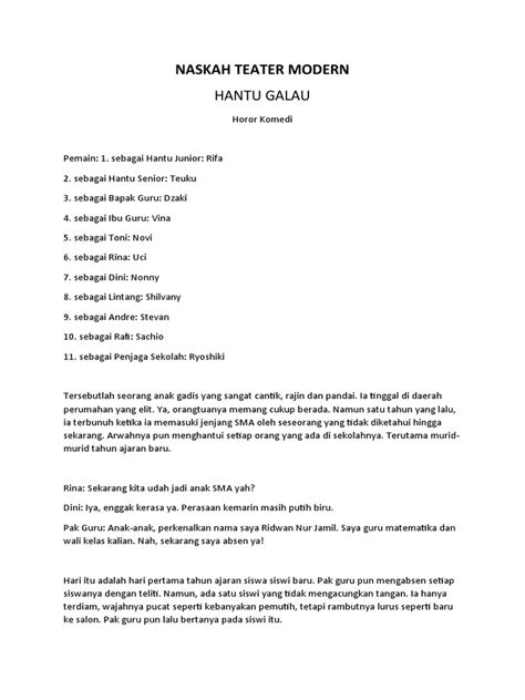 Naskah Teater | PDF - muktibox.com