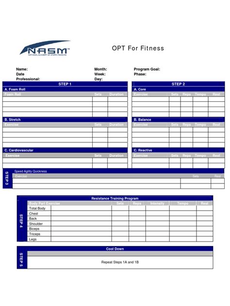 NASM OPT Programming Template (PDF, 39k)