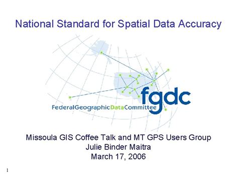 National Standard for Spatial Data Accuracy - FGDC - wintechmobiles.com