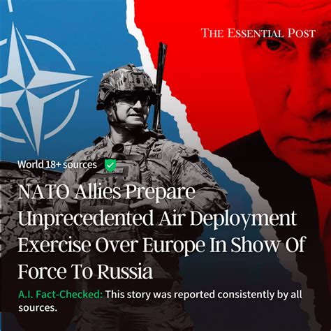 NATO allies prepare unprecedented air deployment exercise over Europe in show of force to Russia