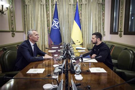 NATO chief visits Kyiv for first time since Russian invasion