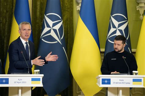 NATO head defiantly says Ukraine belongs in alliance one day