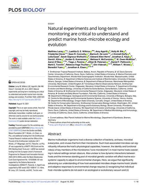 Natural experiments and long-term monitoring are … - raincitystudios.com