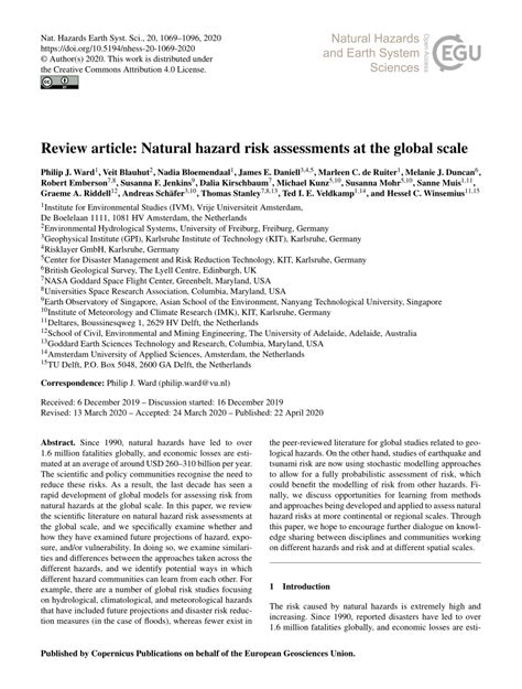 Natural Hazard Risk Assessments at the Global Scale - wintechmobiles.com