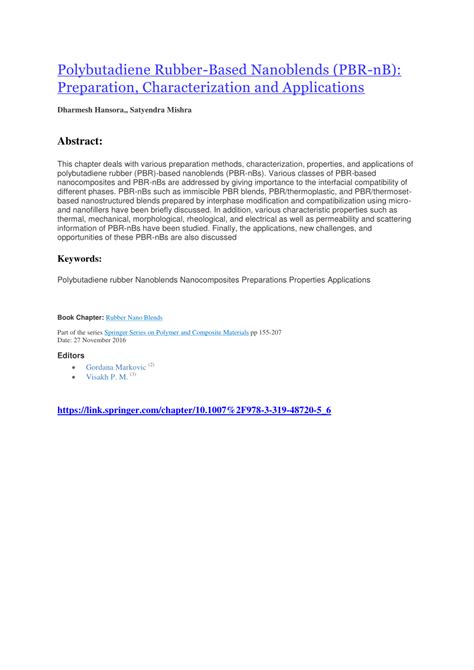 Natural Rubber Nanoblends: Preparation, Characterization and ... - wintechmobiles.com