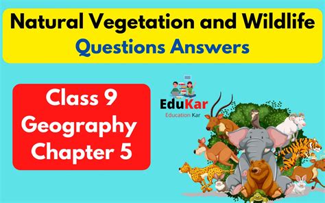 NATURAL VEGETATION AND WILDLIFE CLASS 9