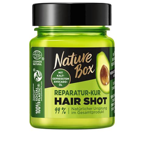 NATURE BOX Reparatur-Kur Hair Shot mit kaltgepresstem …