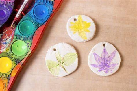 Nature Prints in Clay | Perfect Craft for Kids - muktibox.com