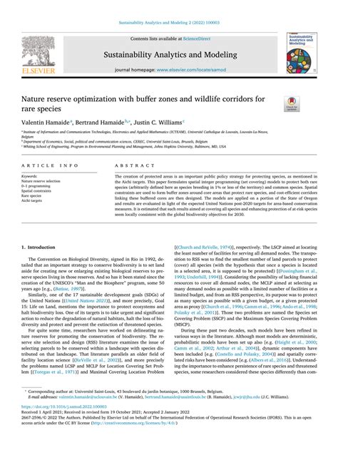Nature reserve optimization with buffer zones and wildlife corridors ... - wintechmobiles.com