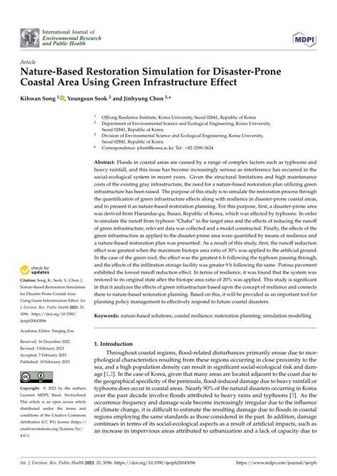 Nature-Based Restoration Simulation for Disaster-Prone Coastal Area ... - raincitystudios.com
