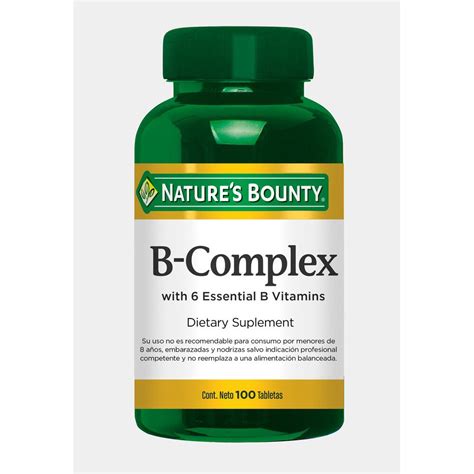 NATURES BOUNTY B COMPLEX 100 COMPRIMIDOS