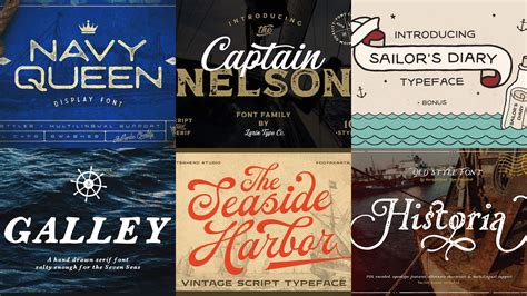 Nautical Fonts - Discover Maritime Typography - muktibox.com