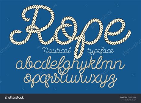 Nautical Rope Alphabet - muktibox.com