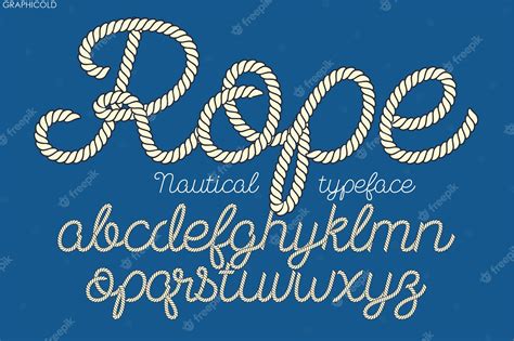 Nautical Rope Typography - muktibox.com