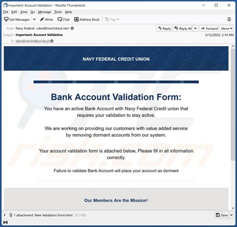 NAVY FEDERAL CREDIT UNION Email Scam - Removal and …