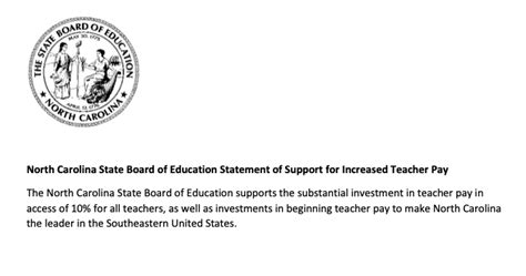 NC Board of Education recommends minimum 10% raise for …