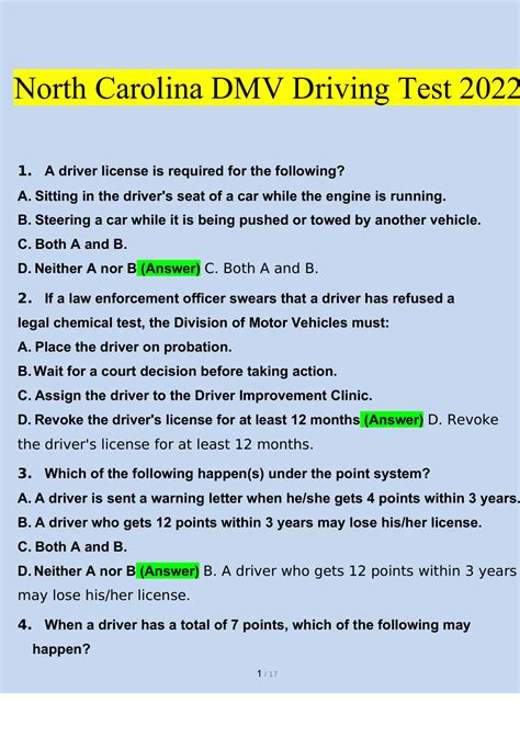 NC DMV TEST #1-25 Flashcards 7) To get a revoked driver license … - coolestguyplanet.net