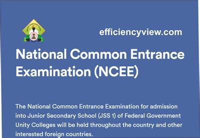 NCEE Result Checker 2024/2024 Check Common Entrance …