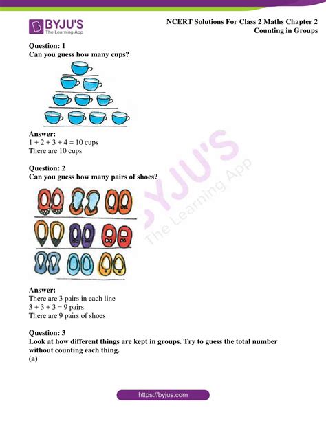 NCERT Solutions for Class 2 Maths Chapter 2 - Vedantu