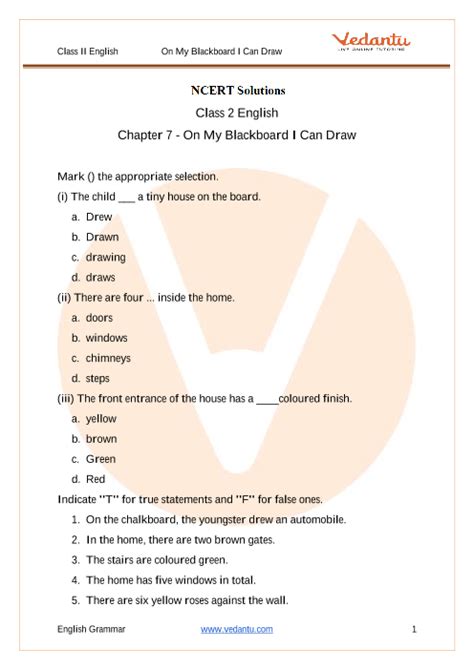 NCERT Solutions for Class 4 English Marigold Chapter 7 - VEDANTU