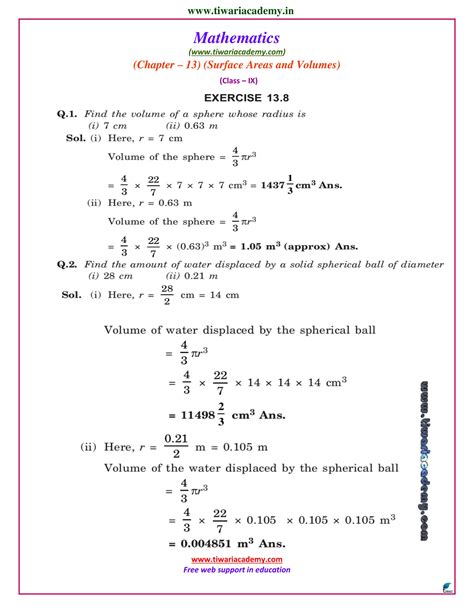 NCERT Solutions for Class 9 Maths Exercise 13.8 Chapter 13