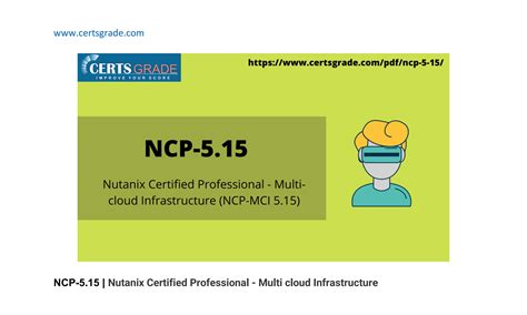 NCP-5.15 Ausbildungsressourcen