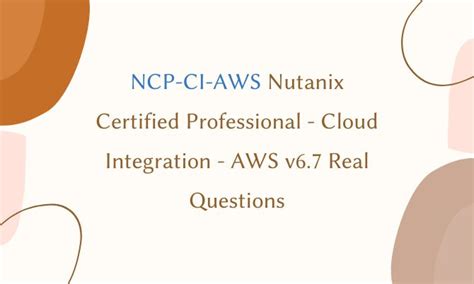 NCP-CI-AWS Kostenlos Downloden