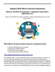 NCP-DB-6.5 Testfagen