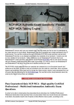 NCP-MCA Examengine