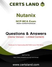 NCP-MCA PDF Demo