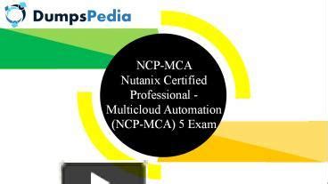 NCP-MCA Prüfungs Guide