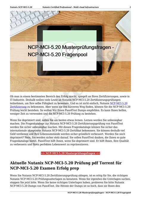 NCP-MCA Zertifizierungsfragen