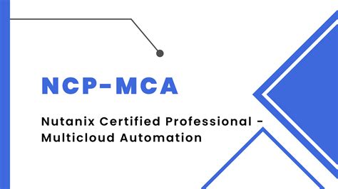 NCP-MCA Zertifizierungsprüfung