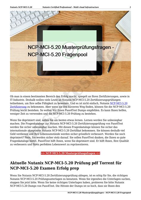 NCP-MCI-5.20 Prüfungsaufgaben
