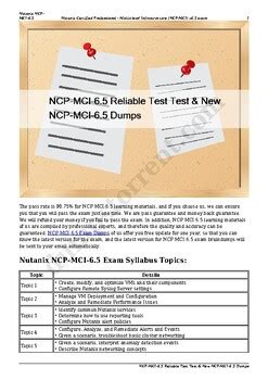 NCP-MCI-6.5 Lerntipps