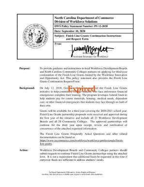 NCWorks Commission Policy Statements and DWS Operational …