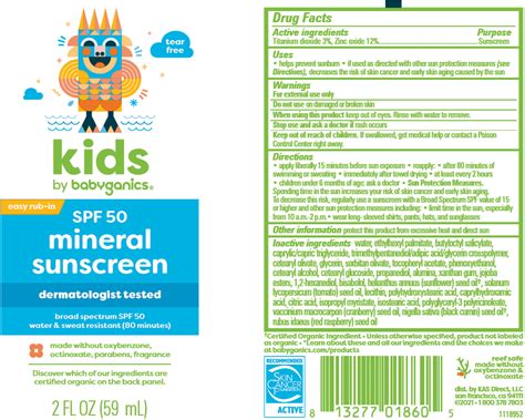 NDC 59062-1000 Spf 50 Plus Sunscreen Label Information