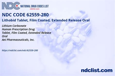 NDC 62559-340 Oral Tablet, Film Coated, Extended Release Lithium ...