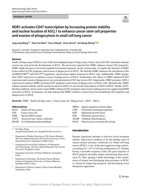 NDR1 activates CD47 transcription by increasing protein