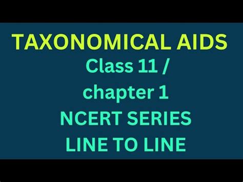 NEET UG : taxonomical aids