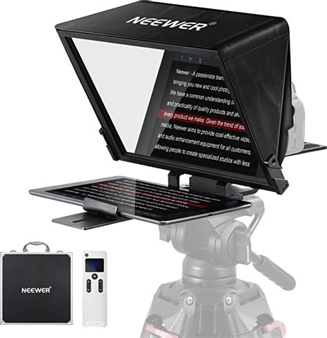 NEEWER Teleprompter X14 PRO with RT-110 Remote & APP …