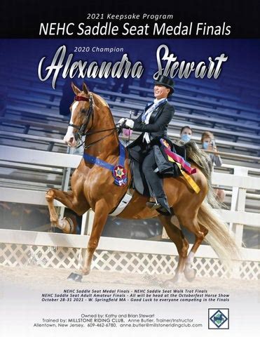 NEHC Saddle Seat Medal Finals - 2024 Keepsake Program