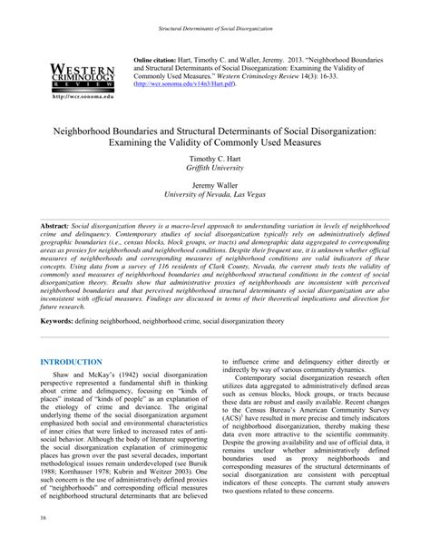 Neighborhood Boundaries and Structural Determinants of Social ... - wintechmobiles.com